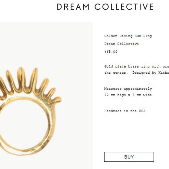 Dream Collective - Golden Rising Sun Ring & Bracelet Set - Picture 6 of 7